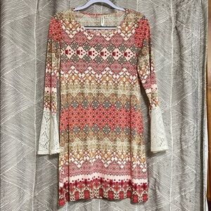 Tacera Multicolor Bohemian Dress